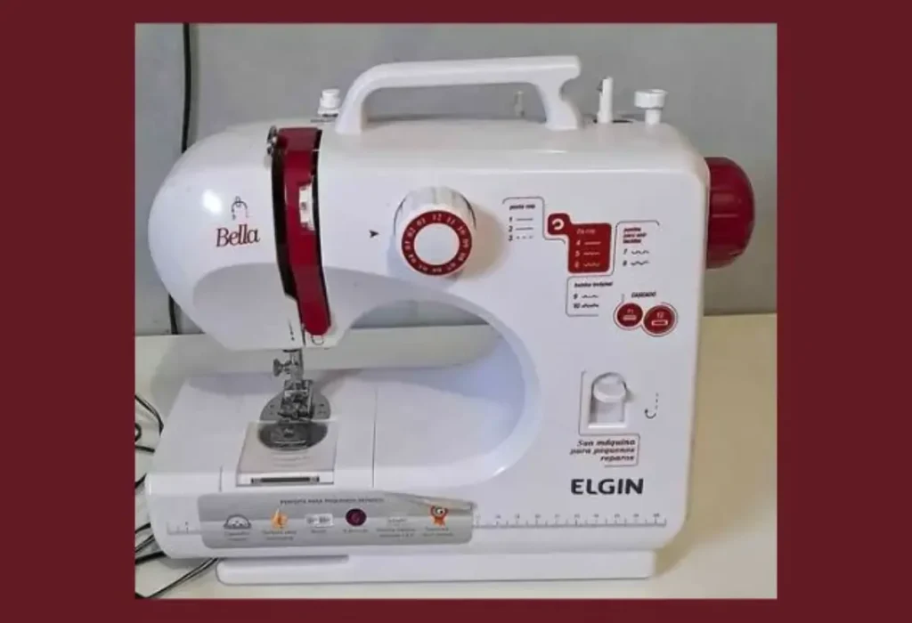 Uma máquina de costura elgin bella bl 1.200